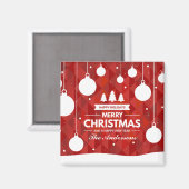 Gepersonaliseerde kerstvakantie | Magneet (Voorkant / Achterkant)