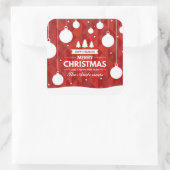 Gepersonaliseerde kerstvakantie | Sticker Seal (Tas)