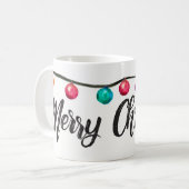 Gepersonaliseerde kerstversiering koffiemok (Voorkant links)