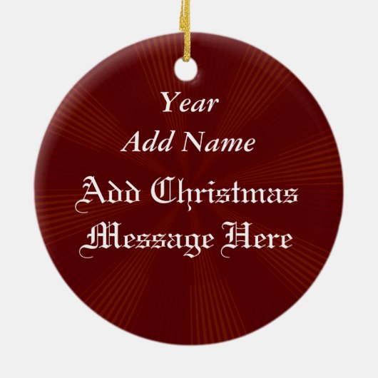 Gepersonaliseerde kerstversiering met Nutcracker Keramisch Ornament (Achterkant)