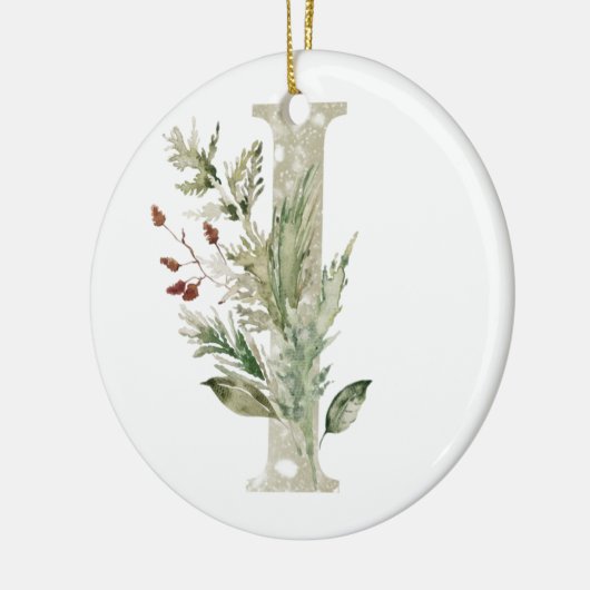 Gepersonaliseerde kerstversiering met uw initialen keramisch ornament (Links)