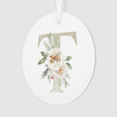 Gepersonaliseerde kerstversiering met uw initialen ornament (voorkant)