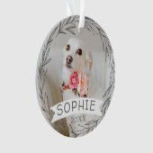 Gepersonaliseerde kerstversiering ornament (voorkant)