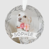 Gepersonaliseerde kerstversiering ornament (voorkant)