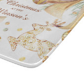 Gepersonaliseerde kerstversiering snijplank (Hoek)