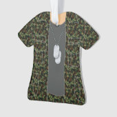 Gepersonaliseerde kerstversiering Veteraan Soldaat Ornament (voorkant)