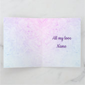 Gepersonaliseerde kerstvrouw met pretentieuze kers kaart (Binnen)