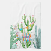 Gepersonaliseerde Keuken Handdoek Boho Llama Bohem (Verticaal)