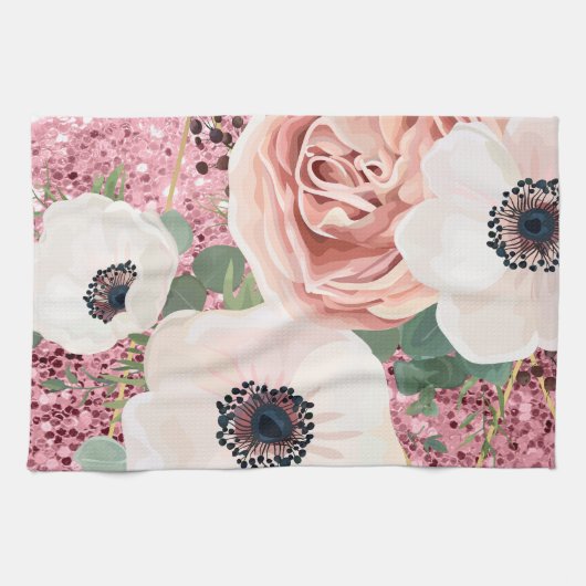 Gepersonaliseerde keuken handdoek geometrische tui (Horizontaal)