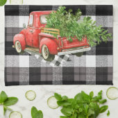 Gepersonaliseerde Keuken Handdoek XMAS Truck Baffa (Gevouwen)