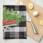 Gepersonaliseerde Keuken Handdoek XMAS Truck Baffa (Quarter Fold)