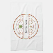 Gepersonaliseerde Keuken Handdoeken Aangepaste Naa (Verticaal)