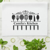 Gepersonaliseerde keukengerei handdoek (Gevouwen)