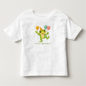 Gepersonaliseerde kikkerballonnen Peuter Baby Verj Kinder Shirts (Voorkant)
