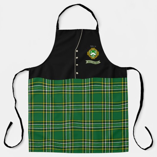 Gepersonaliseerde Kilt van Tully Irish Shield Schort (Voorkant)