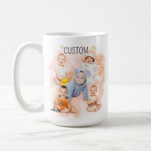 Gepersonaliseerde Kind Foto Baby Gezicht Gag Gift  Koffiemok