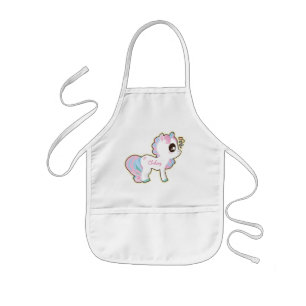 Gepersonaliseerde Kinder Apron/Unicorn Kinder Schort
