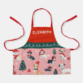 Gepersonaliseerde Kinder feestelijke kerstbakken Schort (Voorkant)