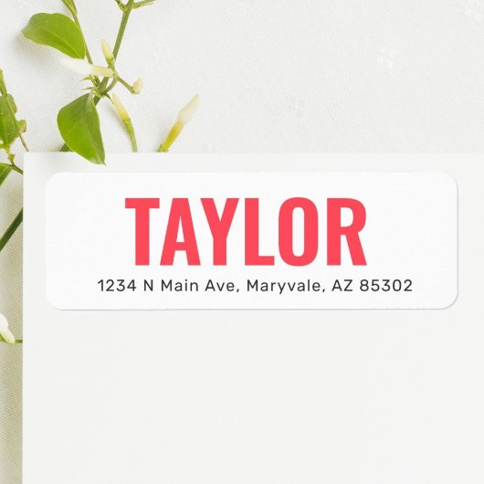 Gepersonaliseerde Kinder retouradreslabels Etiket