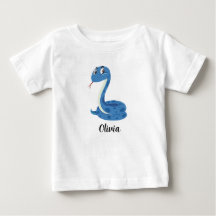 Gepersonaliseerde Kinder snakes Girls Baby T-Shirt