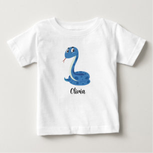 Gepersonaliseerde Kinder snakes Girls Baby T-Shirt