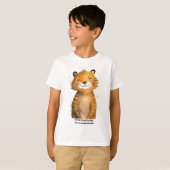 Gepersonaliseerde Kinder tijger t-shirt (Voorkant volledig)