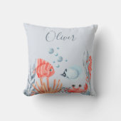 Gepersonaliseerde Kinderen Onder De Zee Kussen (Voorkant)