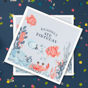 Gepersonaliseerde Kinderen onder het Zee Servet