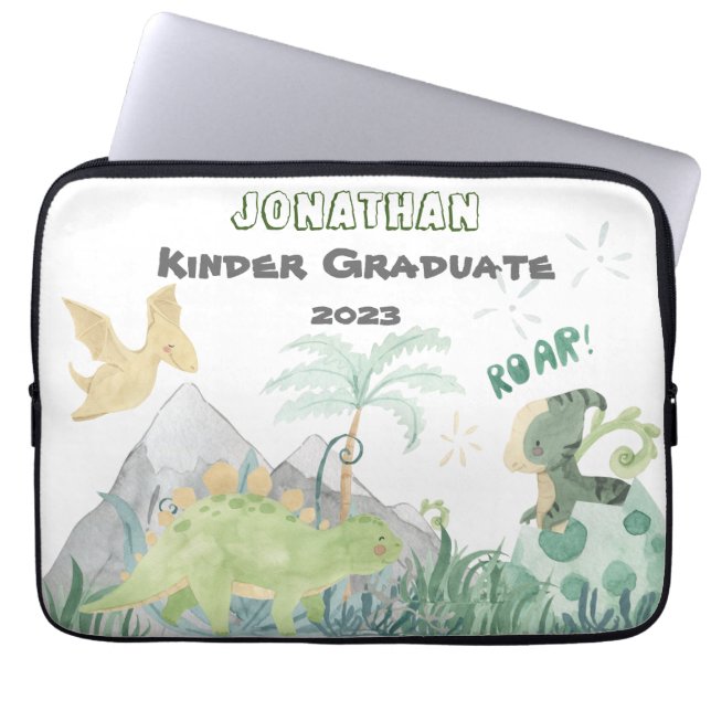 Gepersonaliseerde Kindergarten Afstuderen Laptop Sleeve (Voorkant)