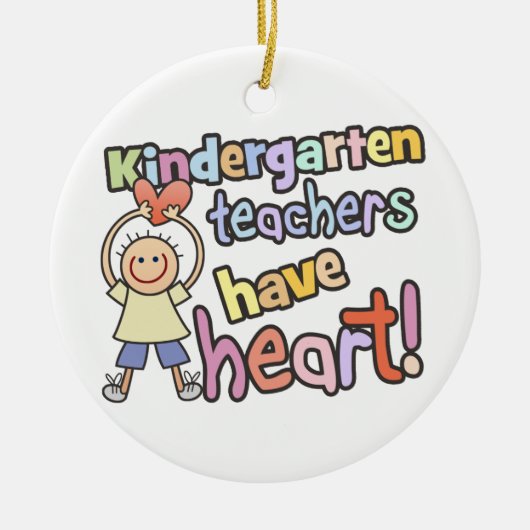 Gepersonaliseerde Kindergarten Teachers Ornament (Voorkant)