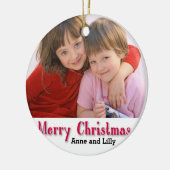 Gepersonaliseerde kinderversiering keramisch ornament (Links)