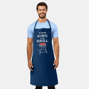 Gepersonaliseerde King of the Grill BBQ-Schort Schort