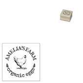 Gepersonaliseerde  kippeneieren 	rubberstempel (Gestempeld)