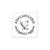 Gepersonaliseerde  kippeneieren 	rubberstempel (Afrduk)