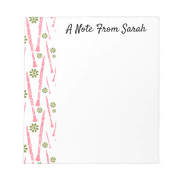 Gepersonaliseerde klarinet Muzikant Instrument Gif Notitieblok