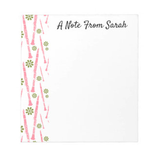 Gepersonaliseerde klarinet Muzikant Instrument Gif Notitieblok