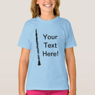 Gepersonaliseerde klarinet t-shirt