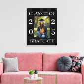 Gepersonaliseerde Klasse van 2025 Afstuderen Foto Canvas Afdruk (Insitu (Woonkamer))