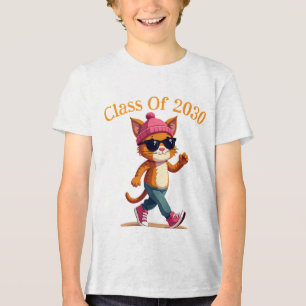 Gepersonaliseerde klasse van 2030 Tri-Blend shirt