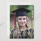 Gepersonaliseerde klasse van foto Afstuderen Kaart (Voorkant)