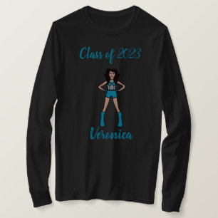 Gepersonaliseerde Klasse van Majorette Shirt Blauw