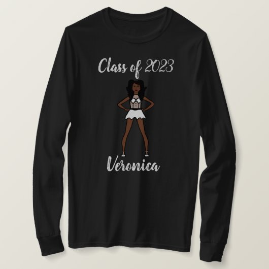 Gepersonaliseerde Klasse van Majorette Shirt Wit (Design voorkant)