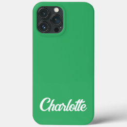 Gepersonaliseerde klassieke elegante monogram iPho iPhone 13 Pro Max Hoesje