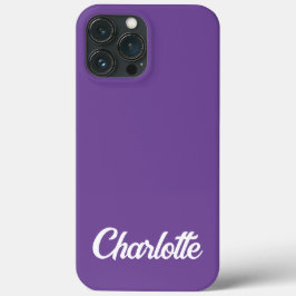 Gepersonaliseerde klassieke elegante monogram iPho iPhone 13 Pro Max Hoesje