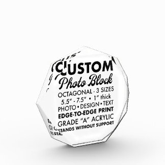 Gepersonaliseerde kleine achthoekige foto papierge