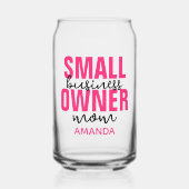 Gepersonaliseerde Kleine Bedrijf Eigenaar Moeder M Blikvorm Glas (Voorkant)
