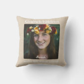 Gepersonaliseerde kleinkinderen Kussen voor grooto (Achterkant)