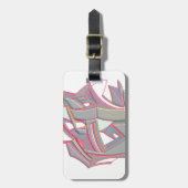 Gepersonaliseerde kleur bagagelabel (Voorkant verticaal)