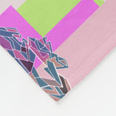 Gepersonaliseerde kleur fleece deken (Hoek)