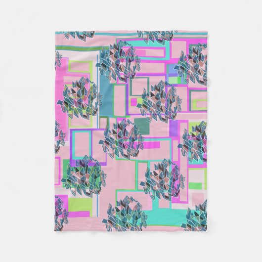 Gepersonaliseerde kleur fleece deken (Voorkant)